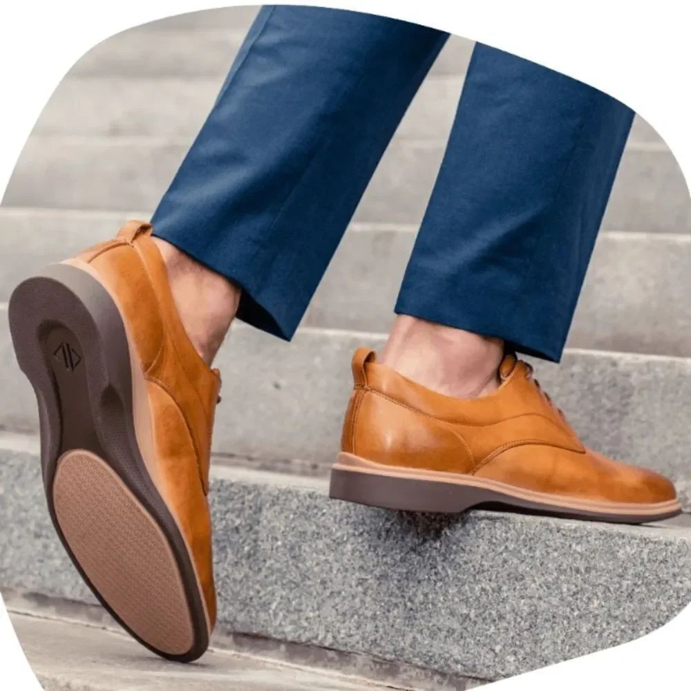 NEW REACTION MEN'S DRESS SHOES SLIP ON LOAFERS FORMAL LEATHER SHOES FOR MEN